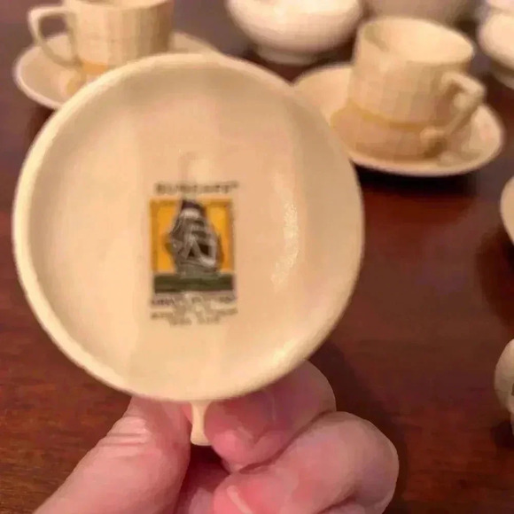 Rare Gray’s Susie Cooper Pottery  Art Deco ‘Sun Buff’ Tea Set 1910-1930’s - Picture 5 of 12